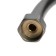 Shower hose Zein Z3645, 150 cm, brass nuts 1/2 ", PVC braid, graphite
