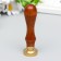 Printing for wax with a wooden handle "Royal Rose" 9x2.5x2.5 cm