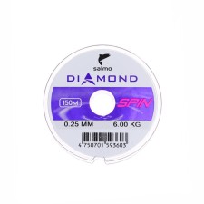 Леска монофильная Salmo Diamond SPIN, диаметр 0.25 мм, тест 6 кг, 150 м, светло-зелёная