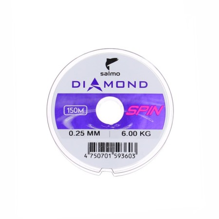 Monophile Salmo Diamond Spin fishing line, diameter 0.25 mm, test 6 kg, 150 m, light green