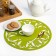 Napkin Decorative shade "Tulips" Color green, D 30 cm, 100% p/e, felt