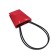 Bag for flowers red moisture-resistant, 12x12-8x8-12.5 cm