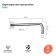 Holder for the upper shower IDDIS Slide, 329x63.5x118.5 mm, chrome