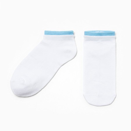 Women's socks, white/blue color, size 35-38