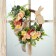 Wreath on the door interior "Easter bunny with roses" d = 35 cm