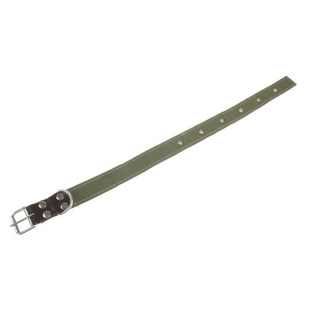 The collar of a canvas two-layer, 68 x 3.5 cm, Osh 30-55 cm, dark green-5