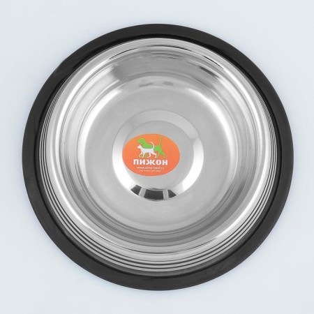 A bowl with a non -slip base with stripes, 470 ml-2