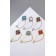 Romb pins luxurious, mix color, 6 cm (indivisible packing 12 pcs., Price per pcs.)