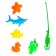Magnetic fishing "Bright fish", 1 fishing rod, 5 fish, color mix