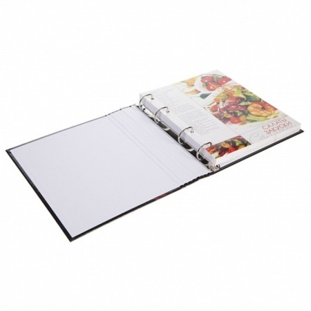 A book for recording culinary recipes A5, 80 sheets on the rings "is always tasty", solid cover, 5 color separators, block 80g/m2, 5 colors-1