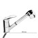 Kitchen mixer Zein Z1301, single -leaf, 35 mm cartridge, with a sliding watering can, chrome