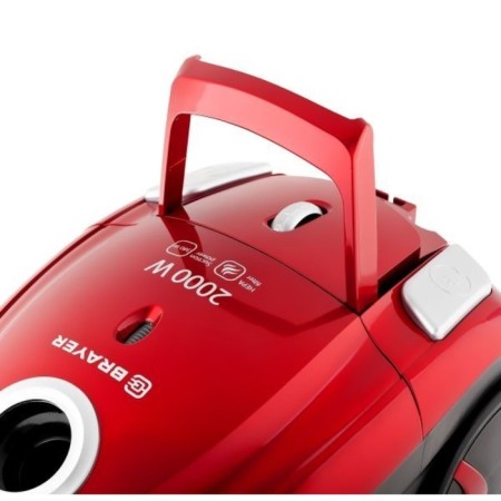 Vacuum cleaner Brayer BR4221, 2000/380 W, dry cleaning, 2.5 l, black and red-6