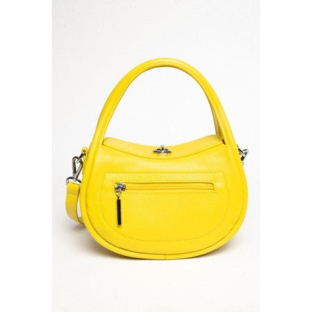 Bag Cross-Body Women's, genuine leather, Ludor yellow, 23x11x14 cm-2