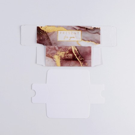Box for Makarun, confectionery packaging "Present", 12 x 5.5 x 5.5 cm-4