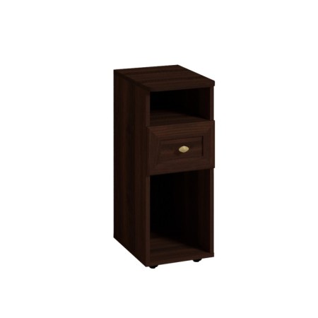 Bedside table Sherlock 51, 282 × 353 × 696 mm, chocolate nut color