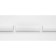 Bathroom cornice is angular, 90 x 90 cm, white color
