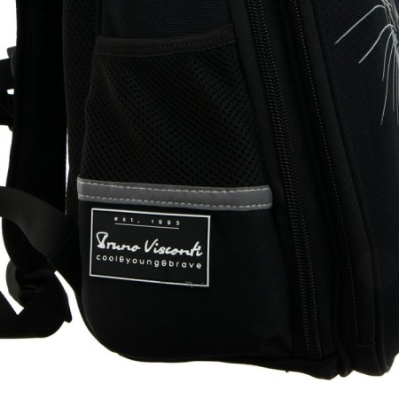 Frame backpack 38 x 30 x 20 cm, Bruno visconti "The look of the beast. Panther", for boys-7
