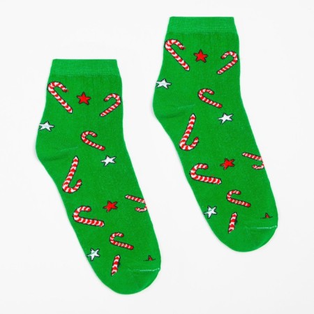 Women's socks "Caramel" color green, size 23-25-1