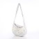 Youth bag with zipper, gray/white color
