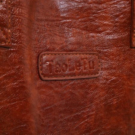 Bag-bag with zipper brown color-3