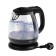 Electric kettle Kelli KL-1370, glass, 1 l, 1100 watts, black