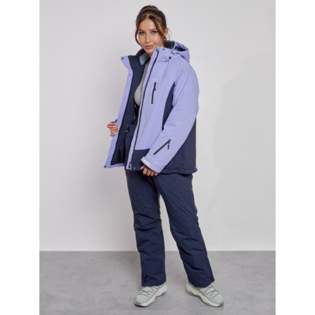 Ski costume female, size 54, purple color-8