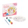 Set for creativity. Painting of the plate "Magic Unicorn"