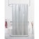 Bath curtains with Joy Home rings "Jacquard Stars", 180x200 cm, white