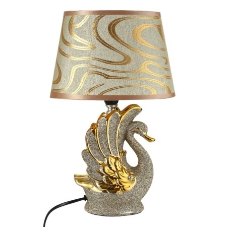 Table lamp "Swan" E14 40W gray-gold 15x19x32 cm Risalux-8