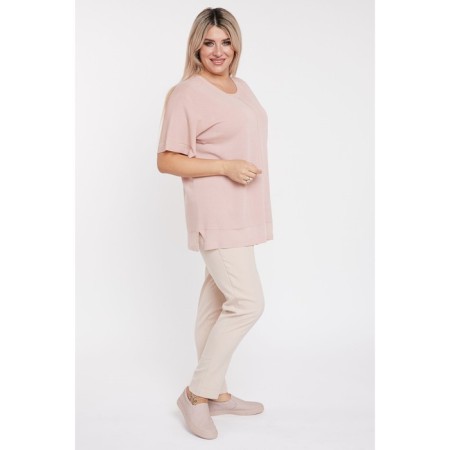 Female jumper luxury plus, size 64, pink color-2