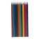 Pencils are colored sharpened, 12 colors, in a cardboard box