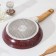 Natural forged pan. Brown, D = 22 cm, Soft-Touch pen, anti-stick coating, induction, brown color