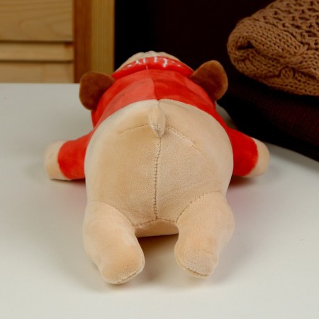 Soft toy "pugs", 30 cm, red color-2