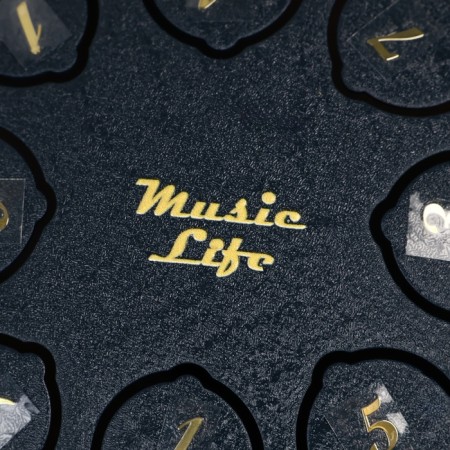 Musical instrument Glucophone Music Life, 11.4 cm, 8 petals, black-2