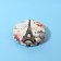 Folding mirror "Paris", D = 7.5 cm, with an increase, artificial leather, beige color