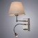 Bra Elba, 1x60W E27 + 1x3W LED, 3000K, 210LM, chromium color