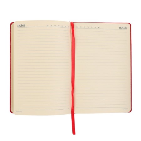 Deliciper of Leduced A5, 160 MEGAPOLIS sheets, hard cover, artificial leather, red-2