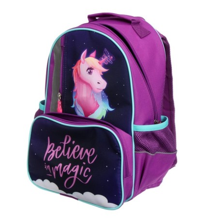 School backpack, 37 x 26 x 13 cm, ergonomic back, calligrata ORT "Unicorn"-15