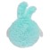Soft toy "Bunny Pupsik", menthol color, 20 cm