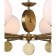 Marse27 60W rush chandelier, size 92x92x52-70 cm, bronze color