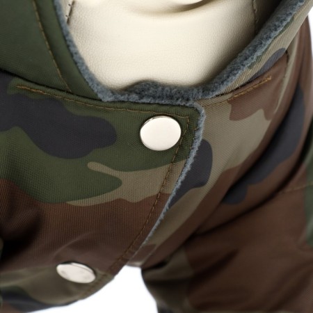 Zimovye overalls for animals “Camouflage”, M (DS 24-26, OG 34-36 cm, Osh 28 cm), mix-7