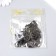 Suspension stocking for photo frames metal black 2.1x1.9 cm
