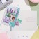 Postcard "Congratulations!" embossing, congruen, lilac envelope, 12.5x19.4 cm