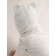 A cap on ties with ears children's Amarobaby Pure Love Bear, with a lining, size 38-40 cm, dairy color