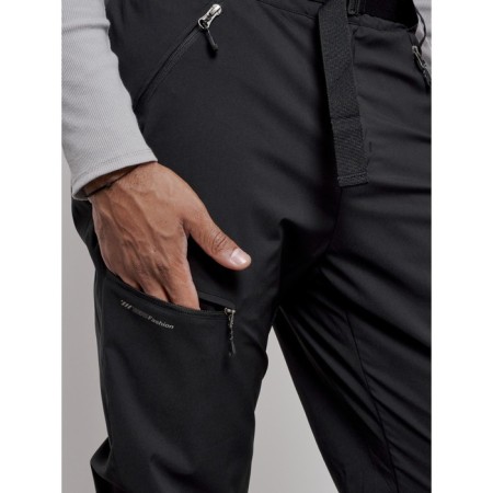 Trouses insulated sporty male winter, size 56, black color-9