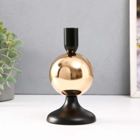 Summary Metal for 1 candle d = 2 cm "Delfuse. Golden ball" 9x9x17 cm-1