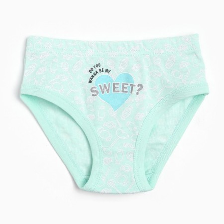 Panties for a girl, height 134 cm, mint color