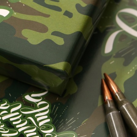 Glossy packaging "Camouflage", 70 × 100 cm, 1 pc.-1
