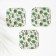 A set of stars for glasses, wooden 3 pcs, trees, 9.5x9.5x0.9 cm