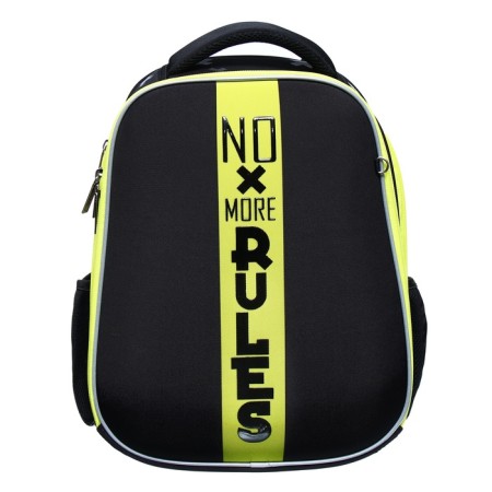 Frame backpack 38 x 29 x 17 cm, Hatber Ergonomic Classic "Without Rules" Black/Yellow NRK_85041-2